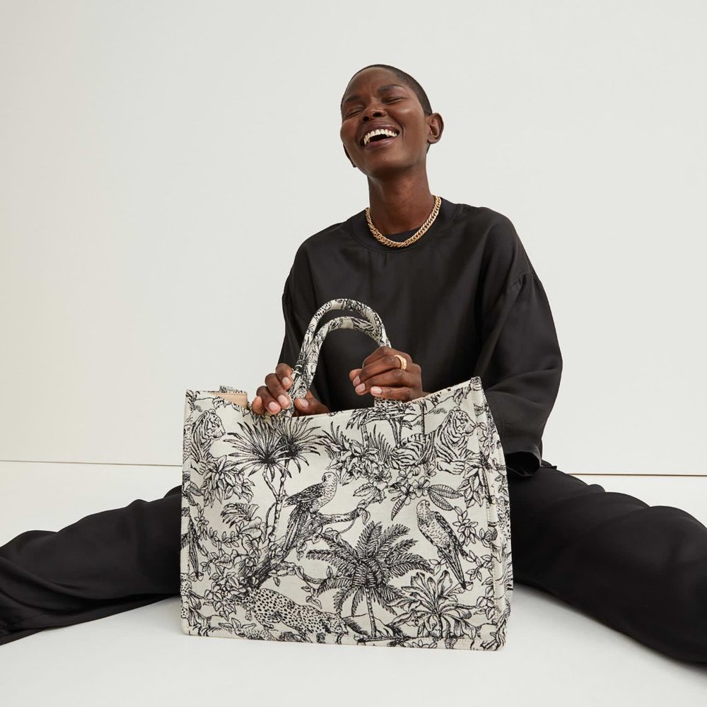 Sold out online H&M Jacquard-weave Handbag